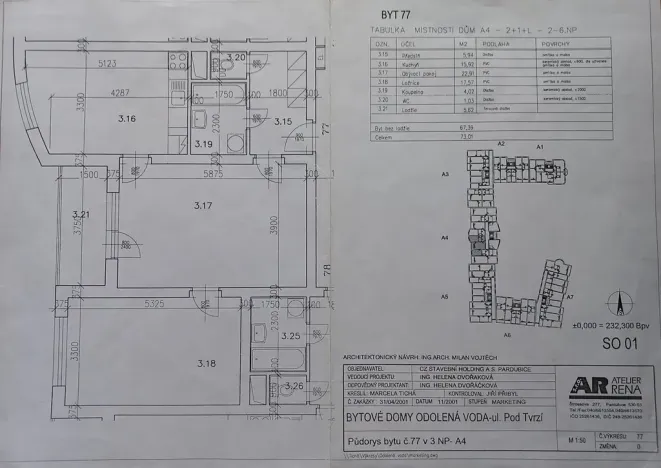 Prodej bytu 3+kk, Odolena Voda, U Radnice, 67 m2