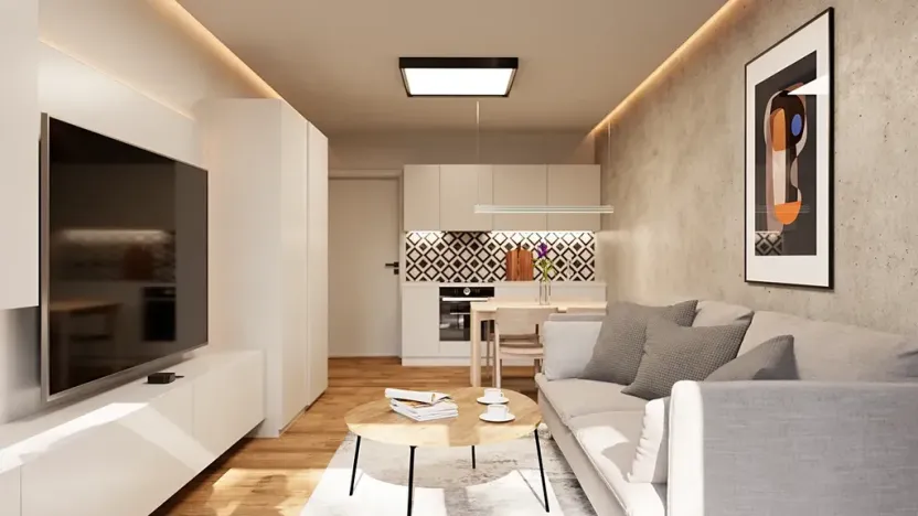 Prodej bytu 1+kk, Praha - Hodkovičky, Modřanská, 29 m2