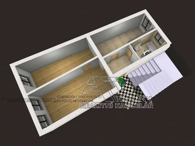 Pronájem bytu 2+1, České Budějovice, Pražská tř., 72 m2