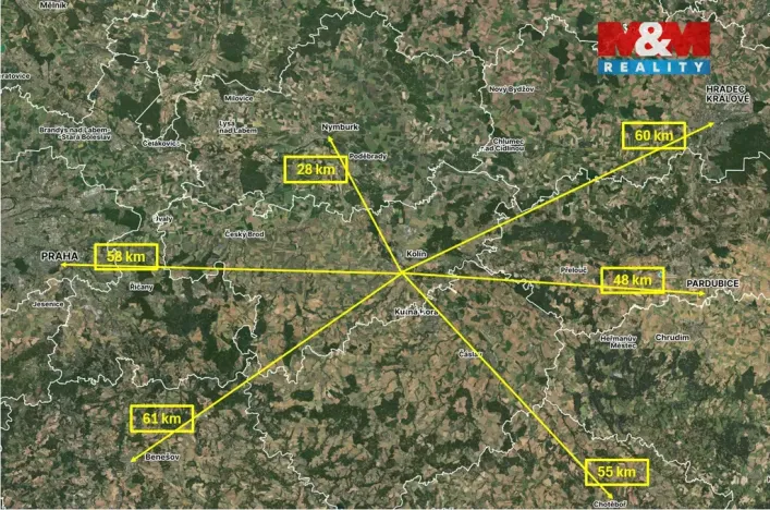 Pronájem bytu 2+kk, Kolín - Kolín I, Husova, 35 m2