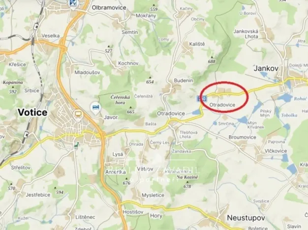 Prodej pozemku pro bydlení, Jankov - Otradovice, 1230 m2