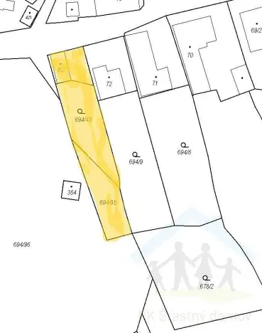 Prodej pozemku pro bydlení, Újezd, 758 m2