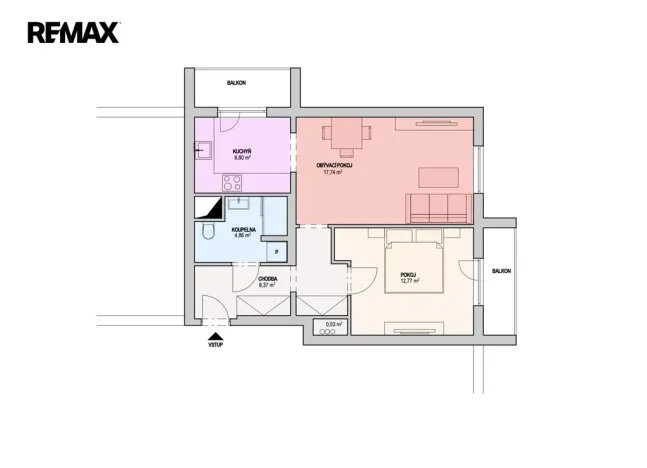 Prodej bytu 2+1, Příbram - Příbram VII, Pod Čertovým pahorkem, 58 m2