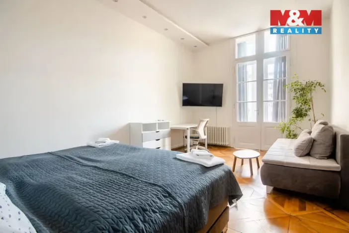 Pronájem bytu 2+kk, Praha - Nové Město, Dlážděná, 49 m2