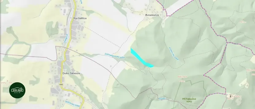 Prodej lesa, Hukvaldy, 32600 m2