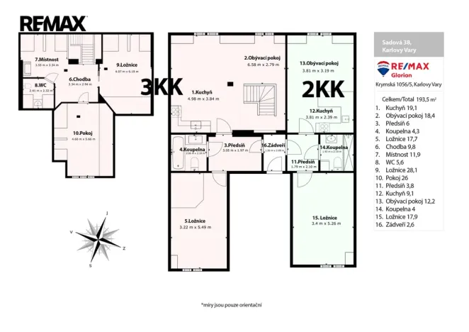 Prodej bytu 5+kk, Karlovy Vary, Sadová, 193 m2