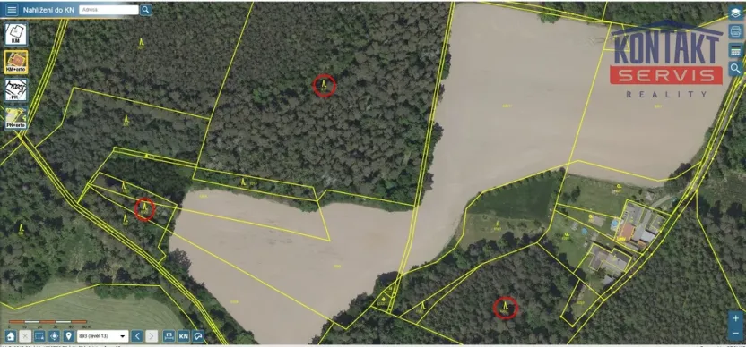 Prodej lesa, Maršovice - Zderadice, 23269 m2