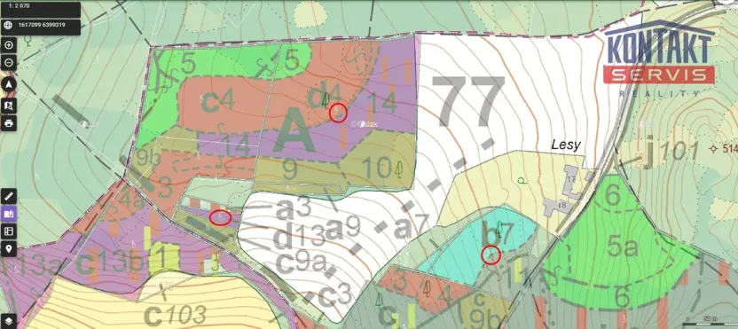 Prodej lesa, Maršovice - Zderadice, 23269 m2