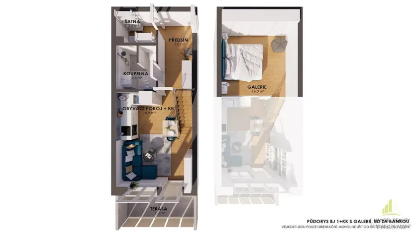 Prodej bytu 1+kk, Břeclav, 46 m2