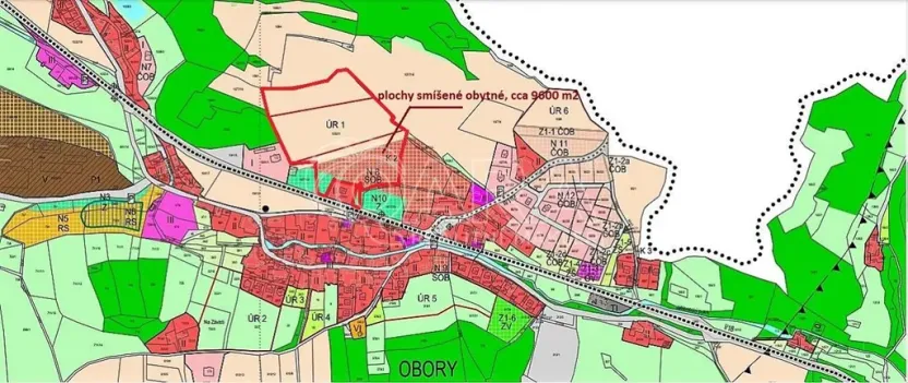 Prodej pozemku pro bydlení, Obory, 41779 m2