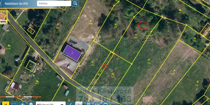 Prodej pozemku pro bydlení, Hošťálkovy - Vraclávek, 1505 m2