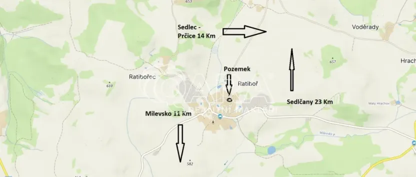 Prodej pozemku pro bydlení, Chyšky - Ratiboř, 1430 m2