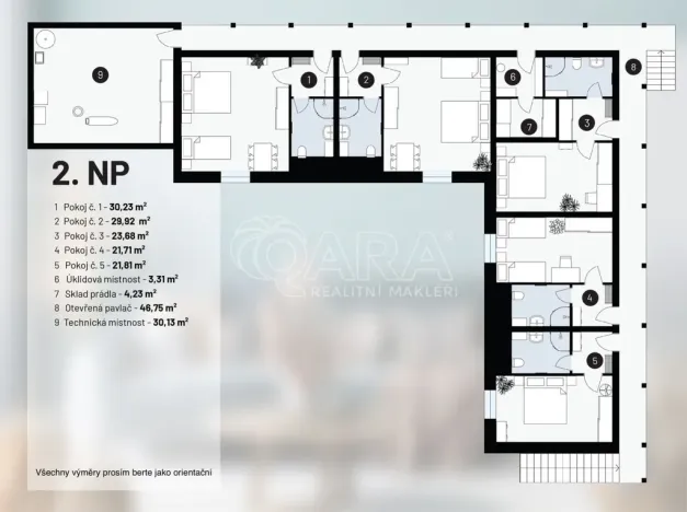 Prodej ubytování, Hlohovec, Na kopci, 1450 m2