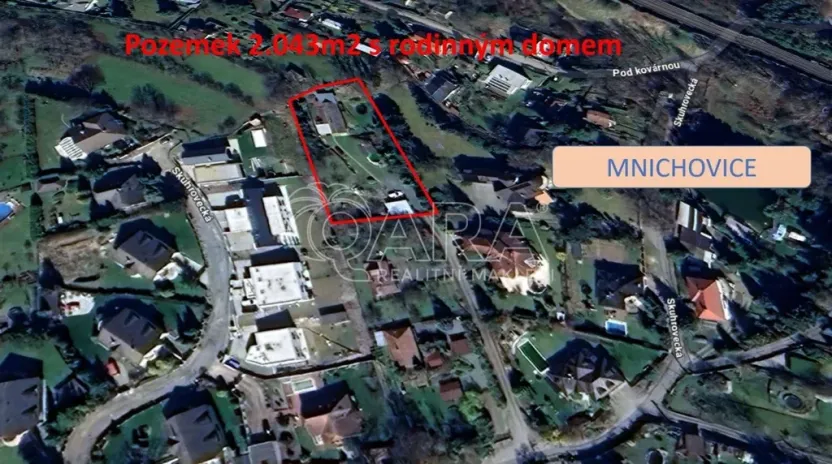 Prodej pozemku pro bydlení, Mnichovice - Božkov, Skuhrovecká, 2043 m2