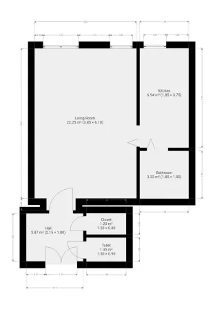 Pronájem bytu 1+1, Praha - Nusle, 5. května, 36 m2
