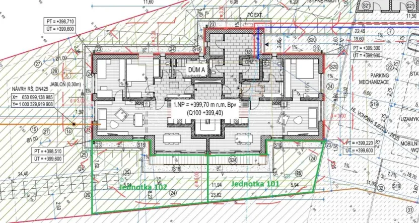 Prodej bytu 2+kk, Kunčice nad Labem, 79 m2