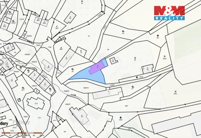 Prodej pozemku pro bydlení, Domašín - Petlery, 605 m2