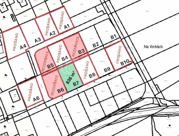 Prodej pozemku pro bydlení, Sobětuchy - Vrcha, 822 m2