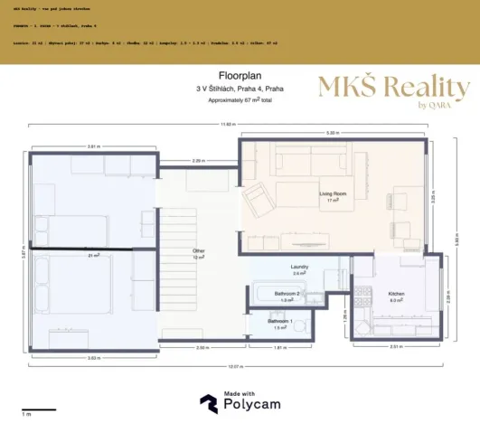 Prodej bytu 4+kk, Praha - Krč, V Štíhlách, 80 m2