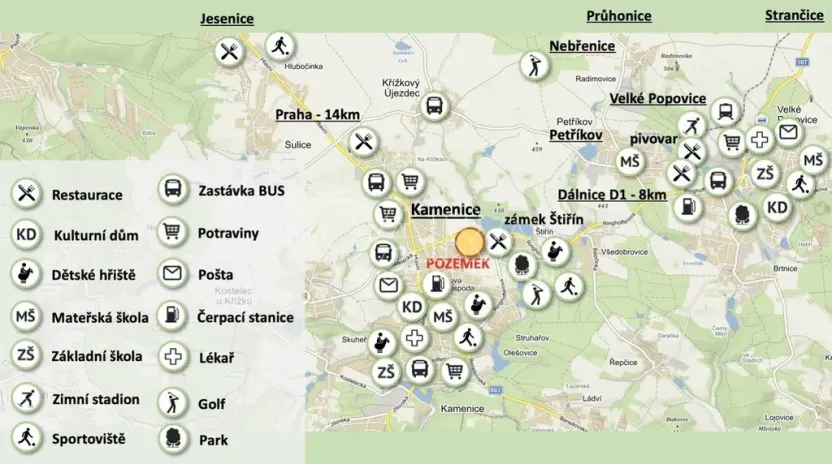 Prodej pozemku pro bydlení, Kamenice, Želivecká, 1032 m2