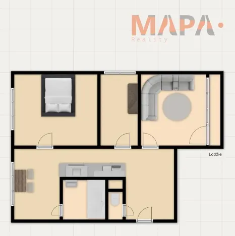 Prodej bytu 3+1, Chomutov, Pod Břízami, 61 m2