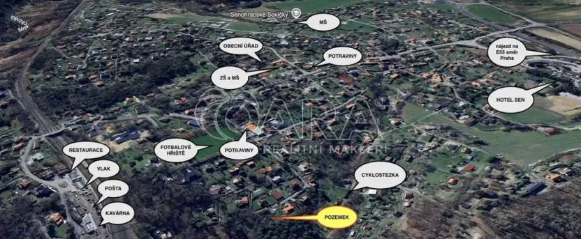 Prodej pozemku pro bydlení, Senohraby, Na úhorech, 845 m2