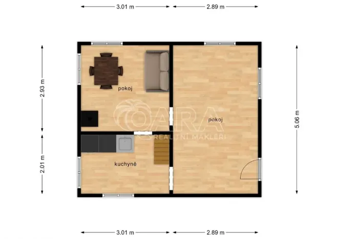 Prodej chaty, Krňany - Třebsín, 44 m2