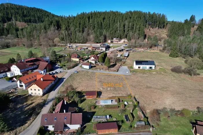 Prodej pozemku pro bydlení, Větřní, 1040 m2