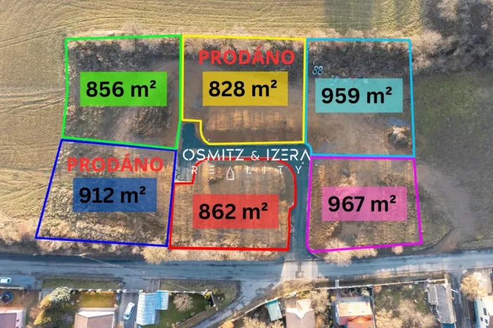 Prodej pozemku pro bydlení, Čisovice, 862 m2