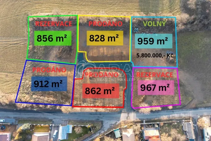 Prodej pozemku pro bydlení, Čisovice, 959 m2