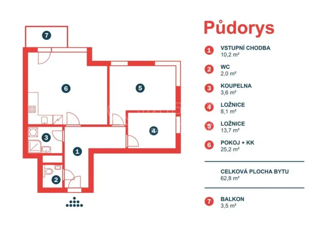Prodej bytu 3+kk, Praha - Uhříněves, V kuťatech, 66 m2
