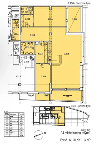 Prodej bytu 3+kk, Praha - Michle, U michelského mlýna, 180 m2