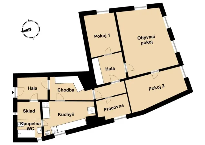 Prodej bytu 4+1, Praha - Malá Strana, Malostranské náměstí, 91 m2