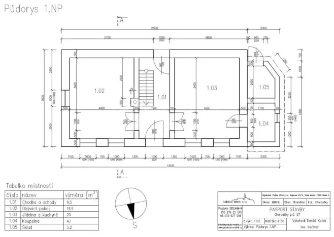 Prodej rodinného domu, Chorušice - Choroušky, 111 m2