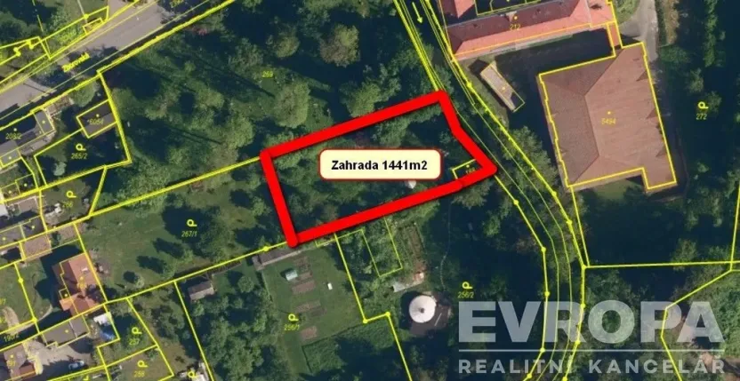 Prodej zahrady, Hranice, 1441 m2