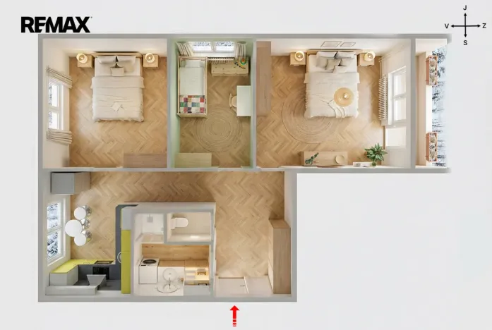 Prodej bytu 3+1, Březová, Hamerská, 63 m2