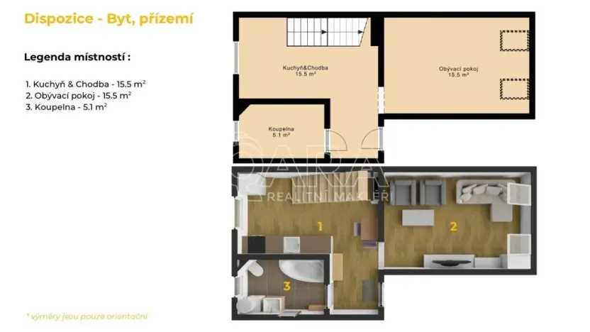 Prodej bytu 2+1, Plzeň - Doubravka, Skalní, 55 m2