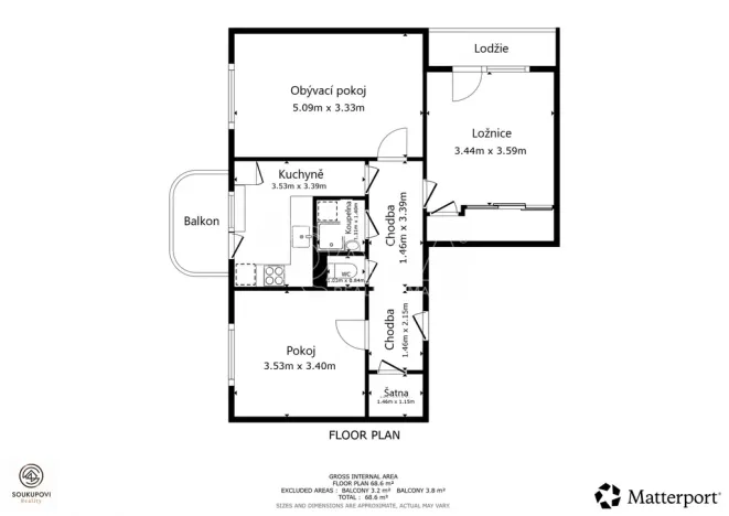 Prodej bytu 3+1, Beroun - Beroun-Město, Košťálkova, 73 m2