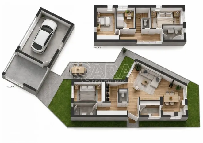 Pronájem rodinného domu, Troubsko, Sadová, 277 m2