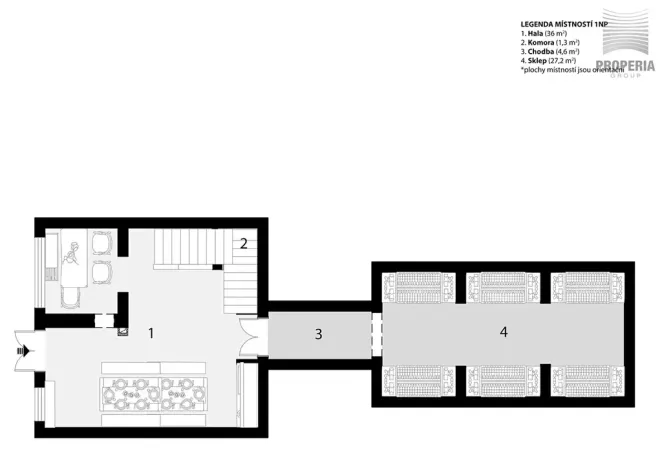 Prodej apartmánu, Strachotín, Sklepní, 285 m2