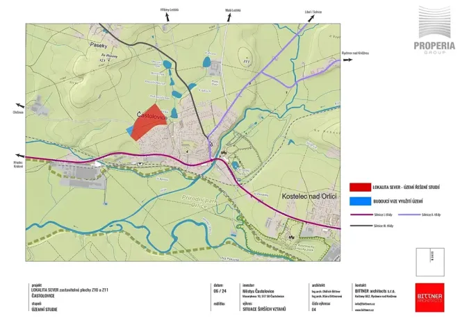 Prodej pozemku pro bydlení, Častolovice, 1053 m2