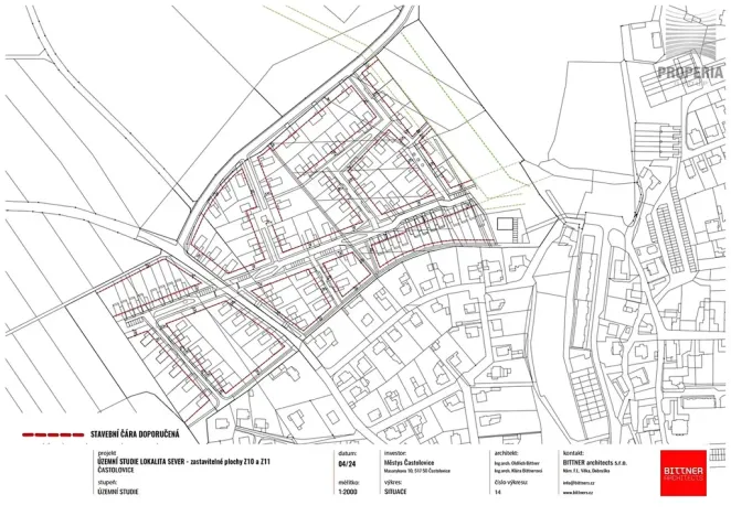 Prodej pozemku pro bydlení, Častolovice, 1053 m2