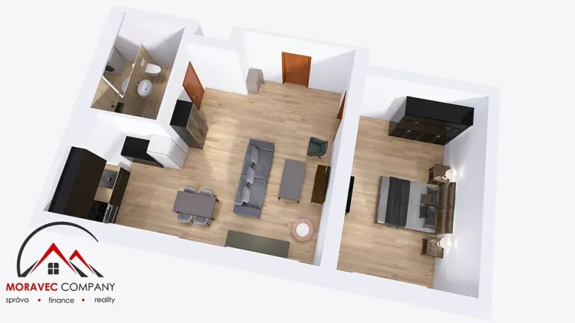 Pronájem bytu 2+kk, Ostrava, Cihelní, 57 m2