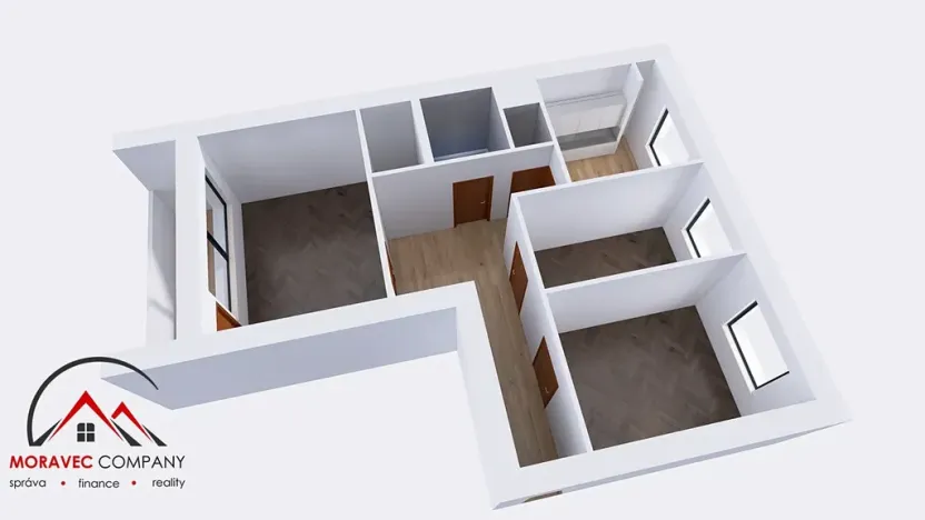 Pronájem bytu 3+1, Václavov u Bruntálu, 70 m2