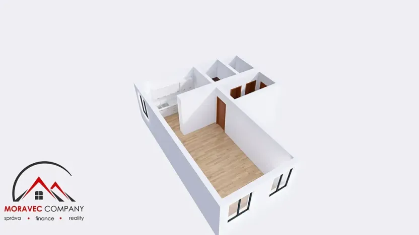 Pronájem bytu 1+1, Ostrava, Křišťanova, 44 m2