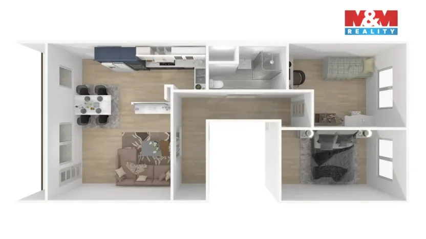 Prodej bytu 3+kk, Praha - Bohnice, Štětínská, 65 m2