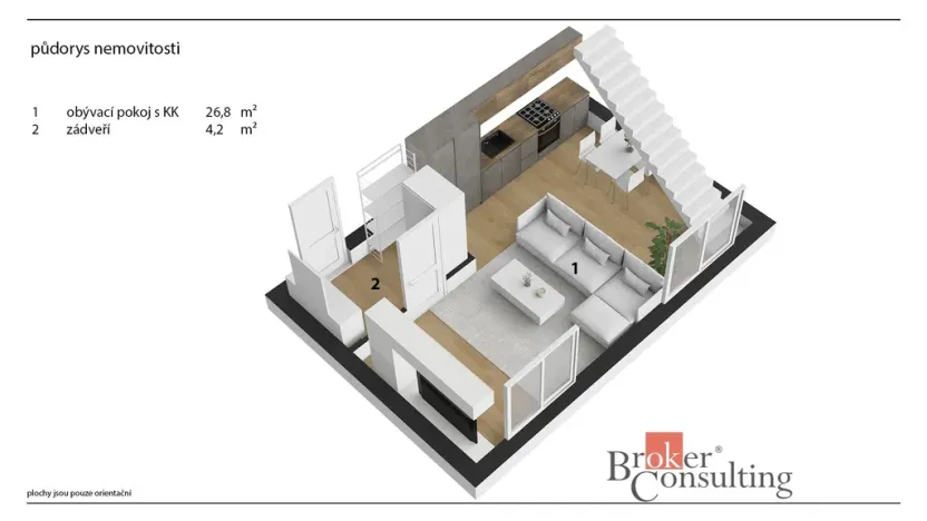 Prodej bytu 3+kk, Černošice, Zdeňka Lhoty, 74 m2