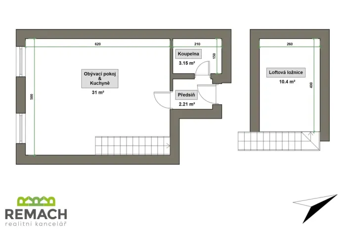 Pronájem bytu 1+kk, Uherské Hradiště, Prostřední, 47 m2