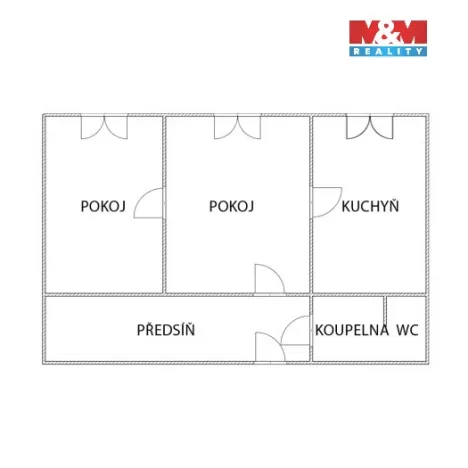 Prodej bytu 2+1, Ostrava - Zábřeh, Dolní, 45 m2