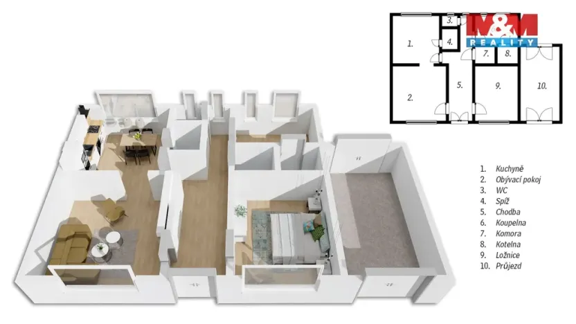 Prodej rodinného domu, Libáň, Na Ženichově, 81 m2